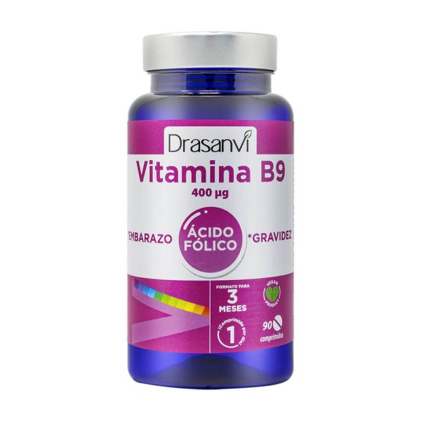 Ácido Fólico 400mcg - 90 Tabletas
