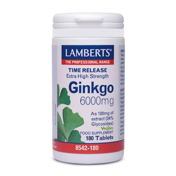 Ginkgo Biloba 6000mg - 180 Tabletas