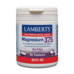 Magnesio 375mg - 60 Tabletas [Lamberts]