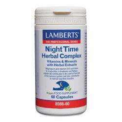 Night Time Herbal Complex de 60 cápsulas de Lamberts suplemento de mejora del sueño