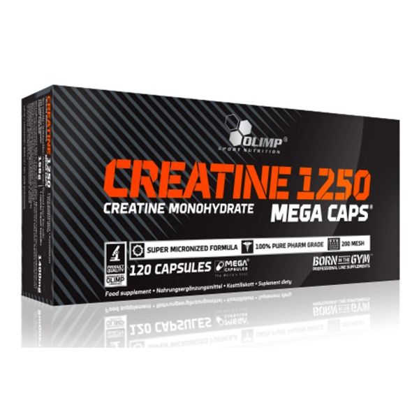 Creatina 1250 - 120 Mega cápsulas