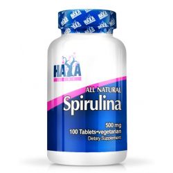 Espirulina Natural 500mg - 100 tabletas vegetales [Haya Labs]