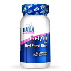 CoQ10 60 mg y Levadura Roja de Arroz 500mg - 60 cápsulas [Haya Labs]