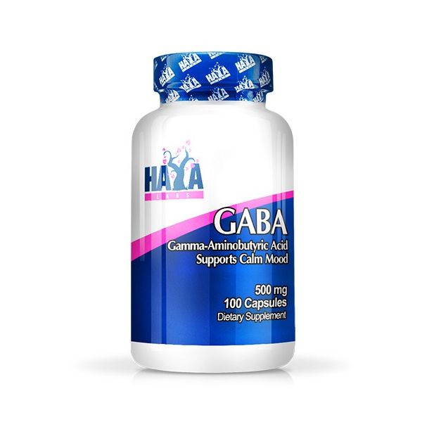 GABA 500 mg - 100 cápsulas [Haya Labs]