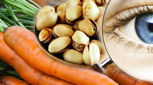 Más salud ocular con pistachos y zanahorias