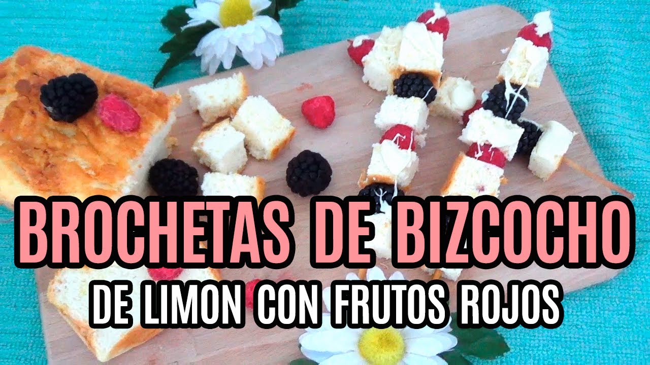 BIZCOCHO DE LIMÓN CON FRUTOS ROJOS