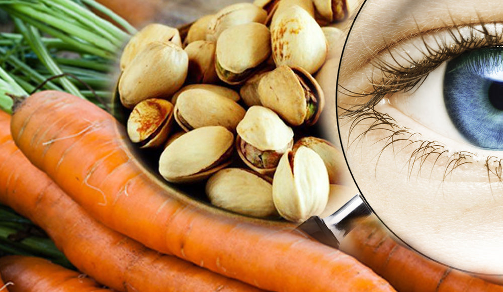 Más salud ocular con pistachos y zanahorias