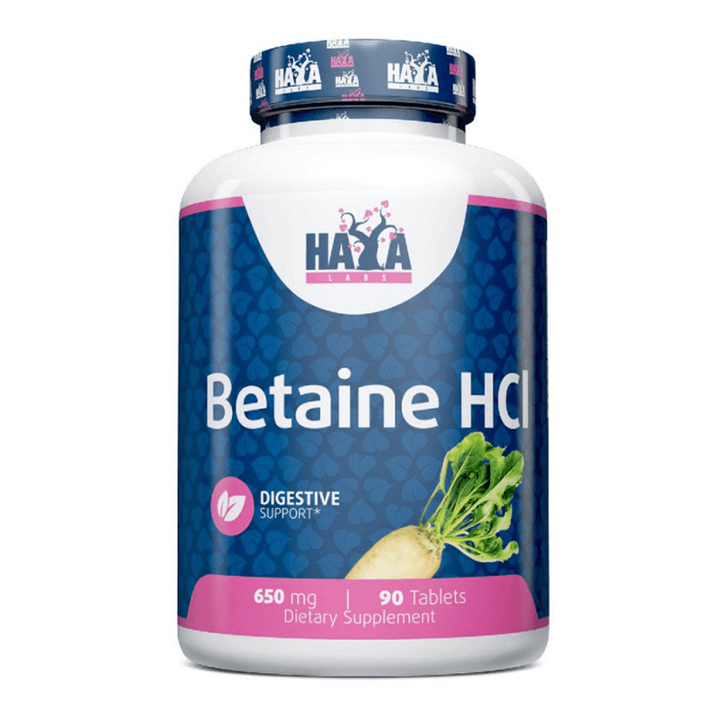 Betaína HCL 650 mg de Haya Labs