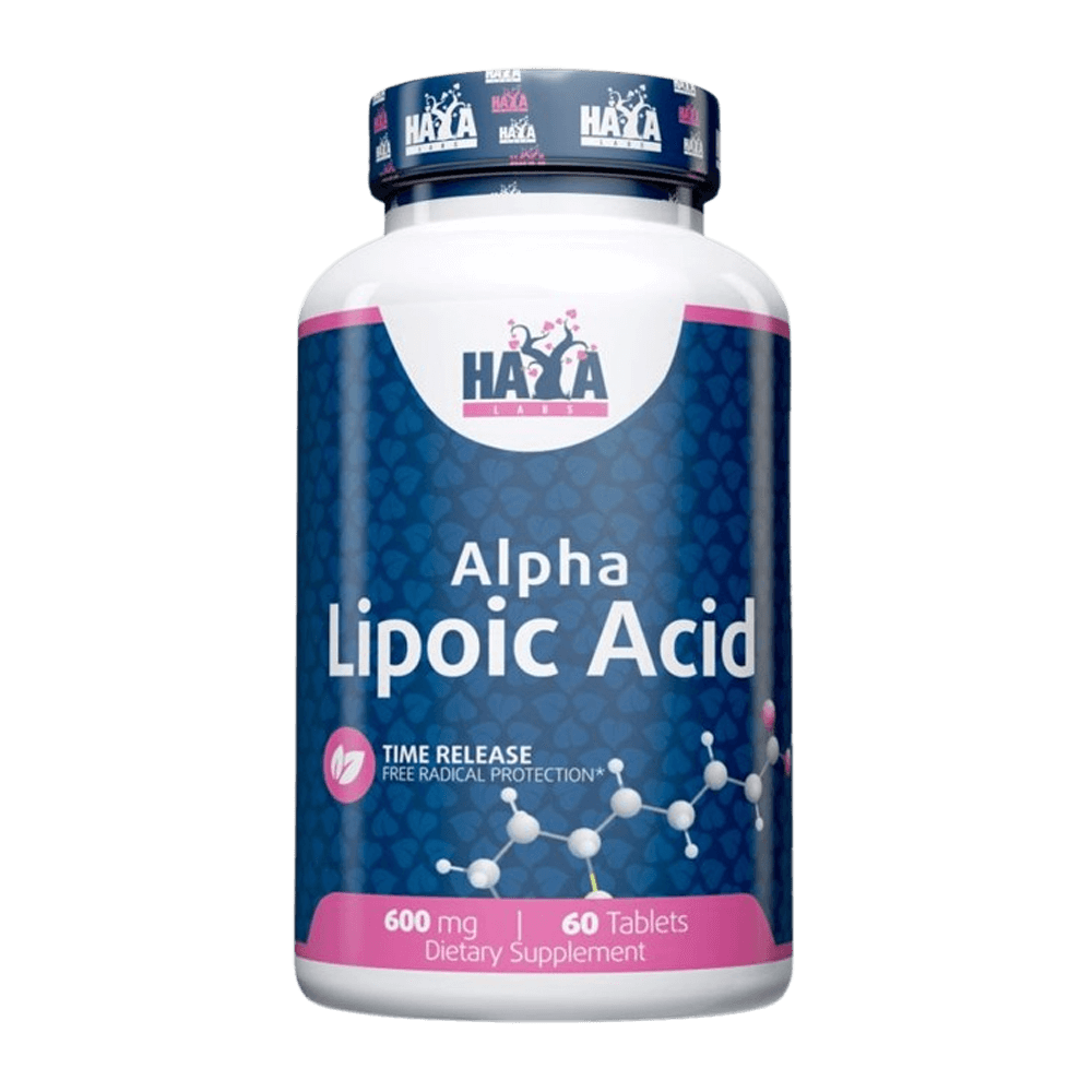 Ácido Alfa Lipoico Liberación Sostenida 600mg de Haya Labs