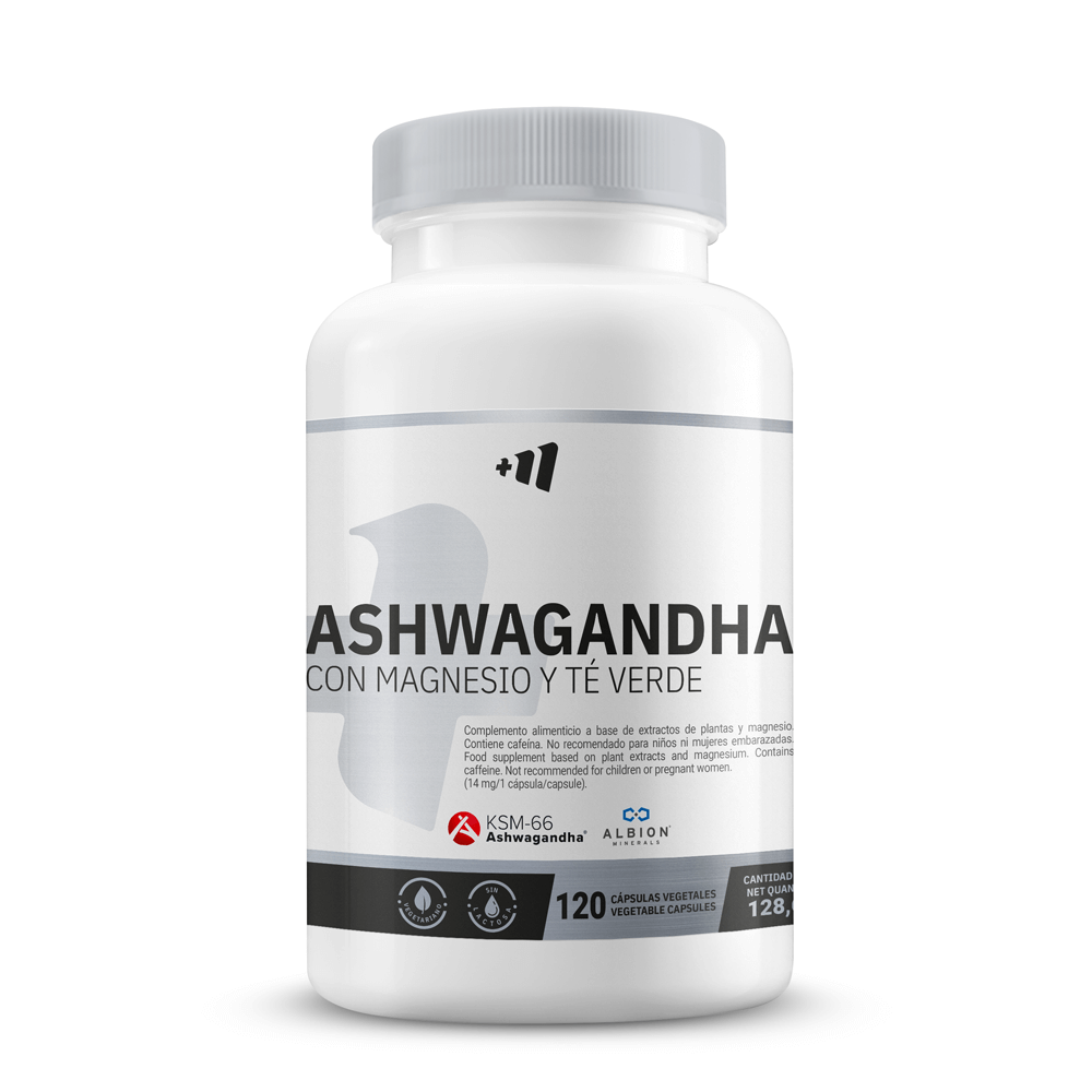 Ashwagandha KSM-666® con Magnesio Albion® y Te Verde de Masmusculo