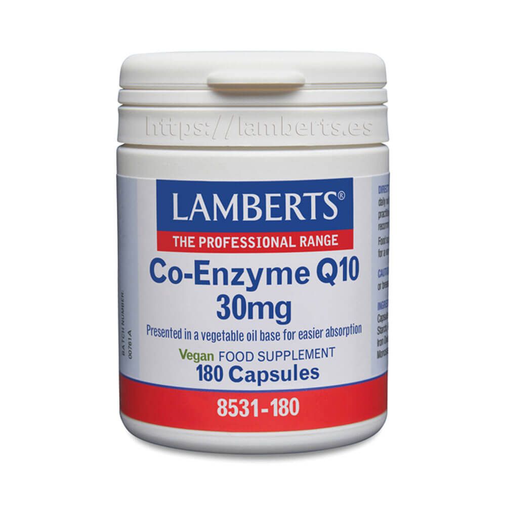 Co-Enzima Q10 30mg (CoQ10 o ubiquinona) de Lamberts