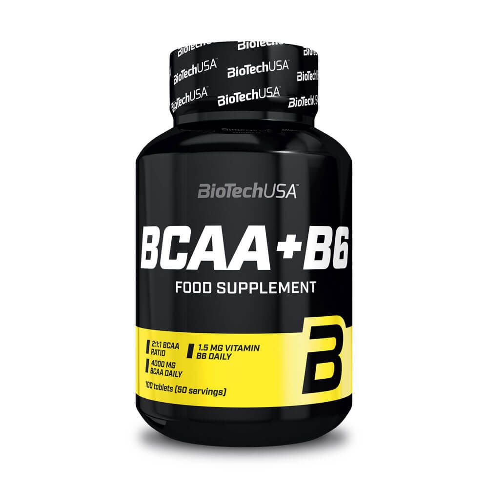 BCAA+B6 en tabletas de Biotech USA
