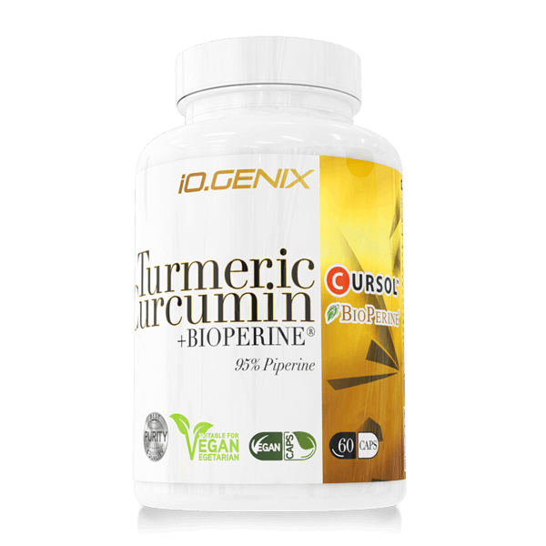 Turmeric Curcumin y Bioperine de Iogenix