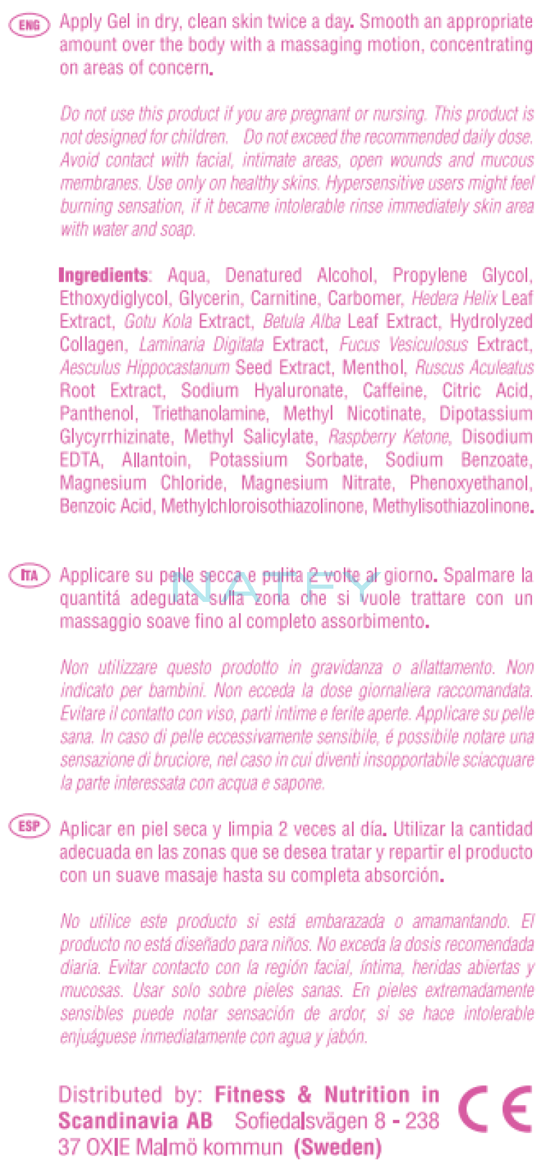 Info nutricional